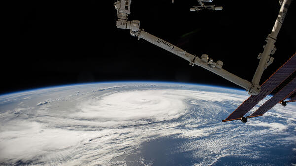 View of Hurricane Edouard taken during Expedition 41 to the International Space Station