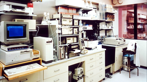 Medical research lab.