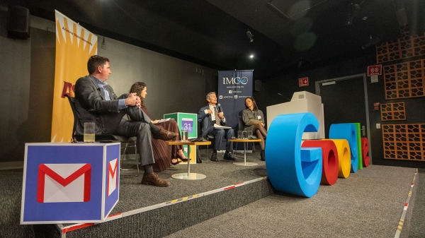 panel of people on stage