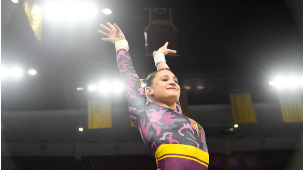 ASU gymnast Anne Kuhm 