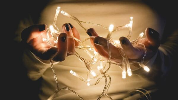 lights and hands