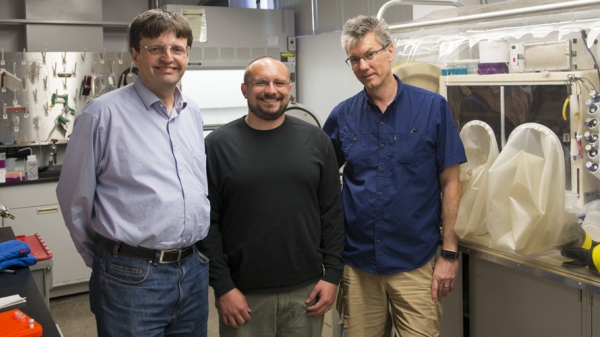 Christopher Gisriel and his PHD advisor Kevin Redding