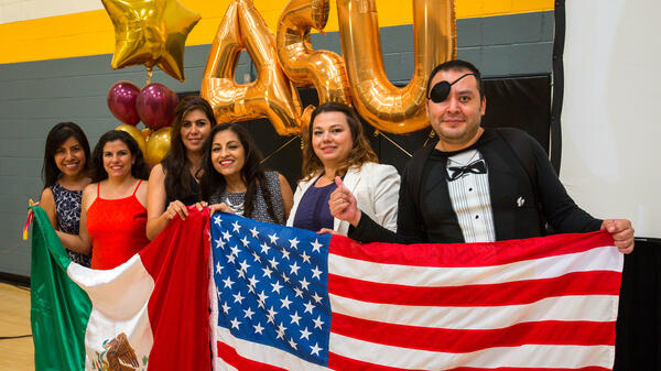 Teachers from Mexico at the COMEXUS graduation