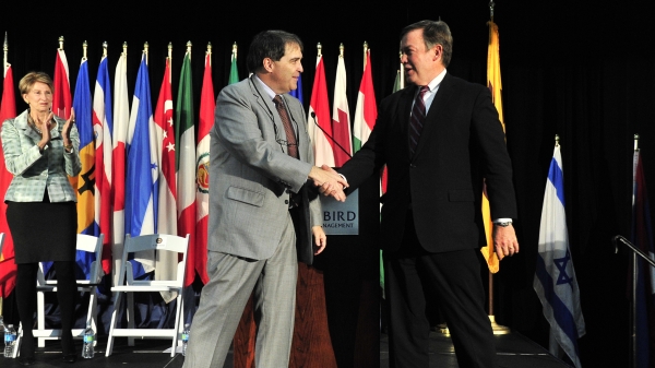 two men shaking hands