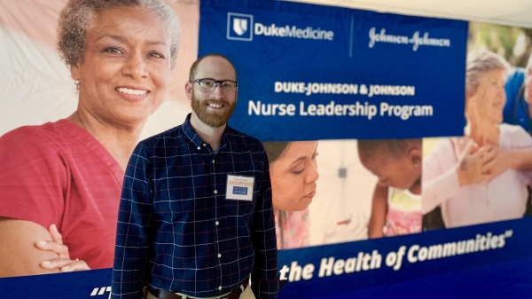Dan Crawford attends the welcome event for the Duke - Johnson &amp; Johnson Nurse Leadership Program in 2019