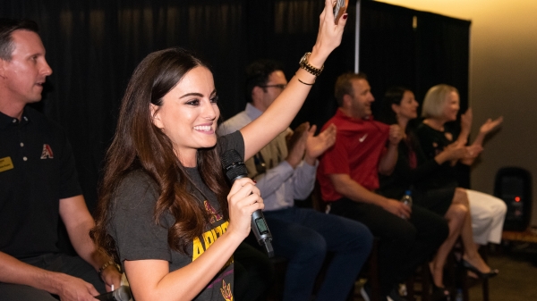 W. P. Carey's Elana Kutz speaking at an ASU panel