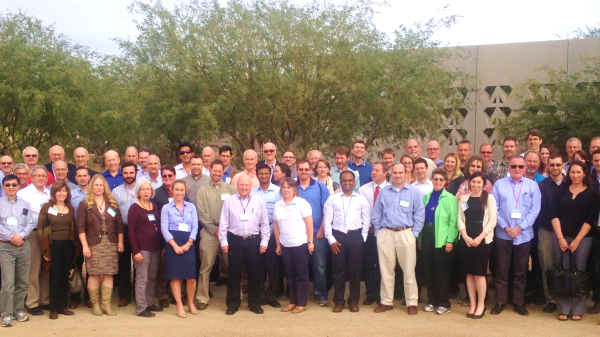 DOE Conference attendees on the AzCATI site at ASU.