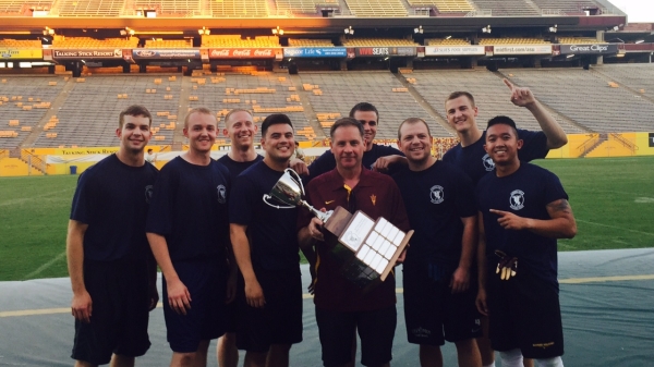 Air Force ROTC holds Dean's Cup from the 2016 flag-football tournament