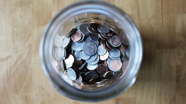 jar of coins