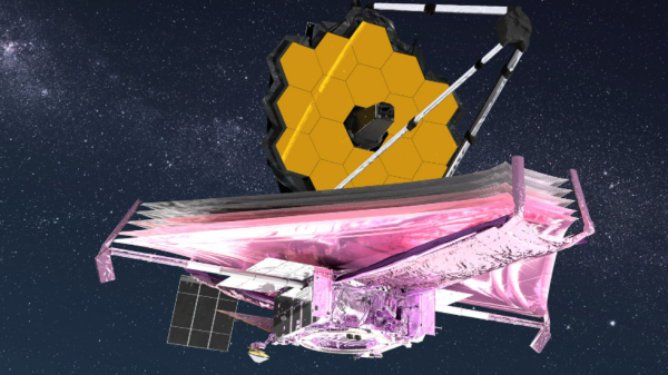 Artist's conception of the James Webb Space Telescope. 