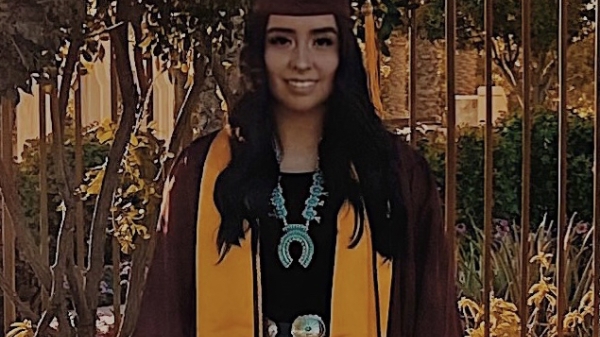 ASU College of Integrative Sciences and Arts communication graduate Kaitlyn Begay