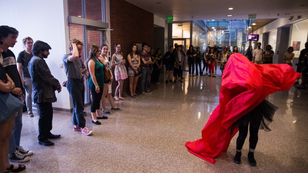 A human atom at the Science Exposed event