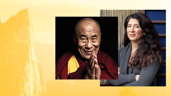 His Holiness, The Dalai Lama and Lani Shiota