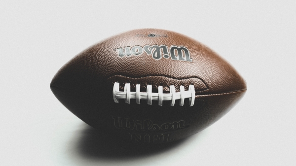 Football against a white background.