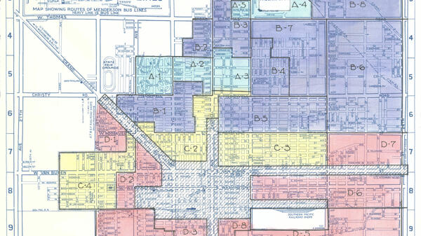 Historical map of redlining in Phoenix