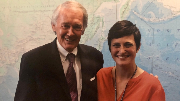 Mary Hannah Schultz and Senator Edward Markey