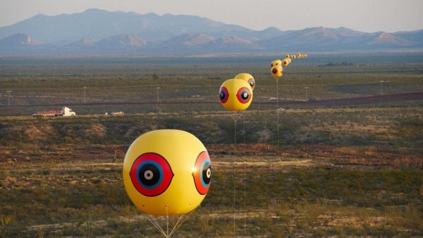 Postcommodity's "Repellent Fence"