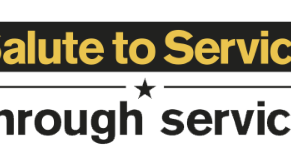 ASU's Salute to Service logo.