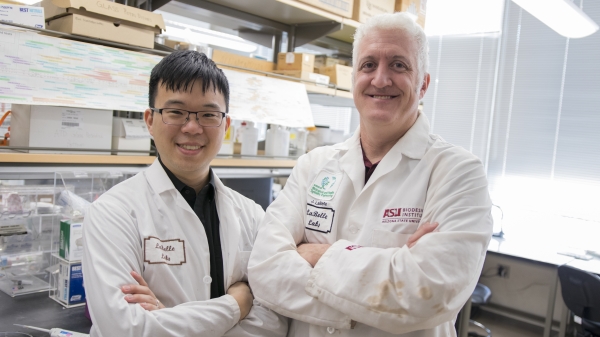 Doctoral candidate Chi-En Lin and mentor Jeffrey La Belle