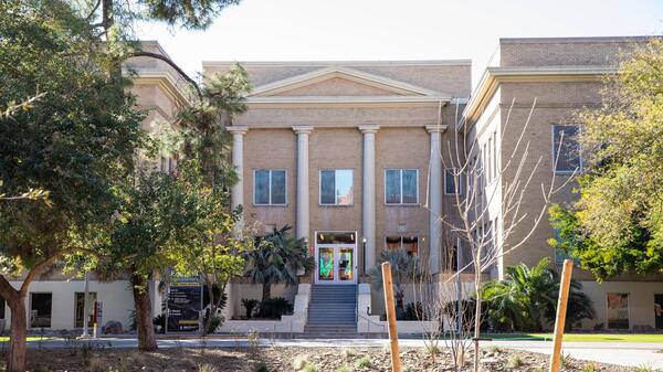 Exterior of the School of Human Evolution and Social Change building on ASU's Tempe campus.