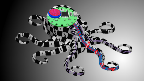 Soft robotics modeled on an octopus tentacle