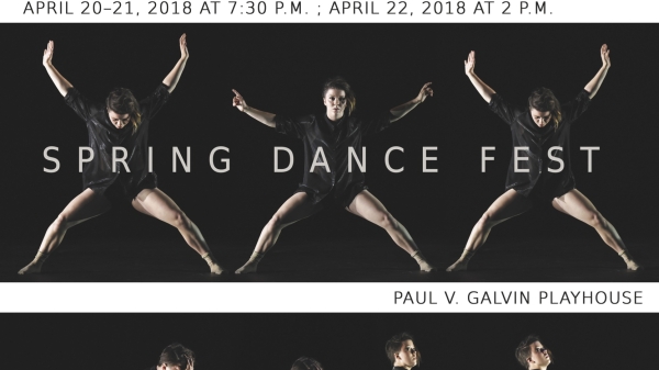 Poster for SpringDanceFest with dancer in different poses