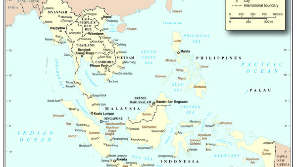 Map of Southeast Asia