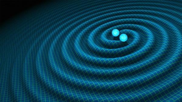 Artist rendering of gravitational waves