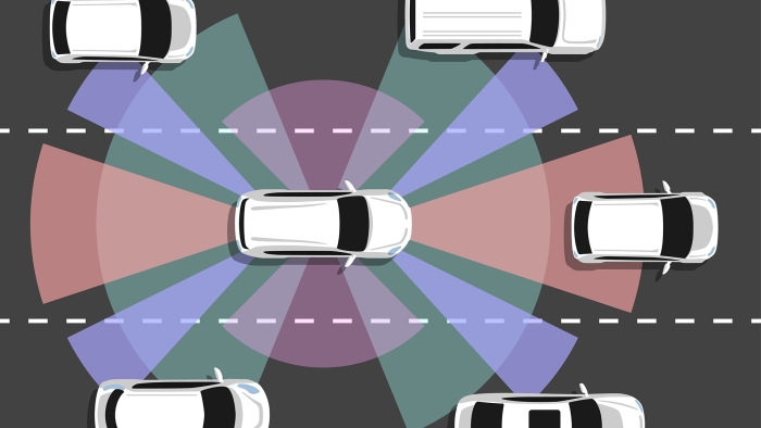 A graphic illustrates how autonomous vehicles
