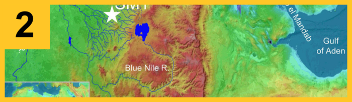 photo of generated map of northern Africa