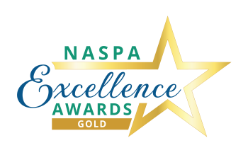 Image of NASPA Excellence Awards Gold logo