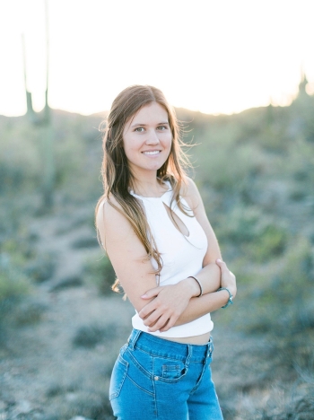 Headshot of the featured graduate, Dana Rasmussen