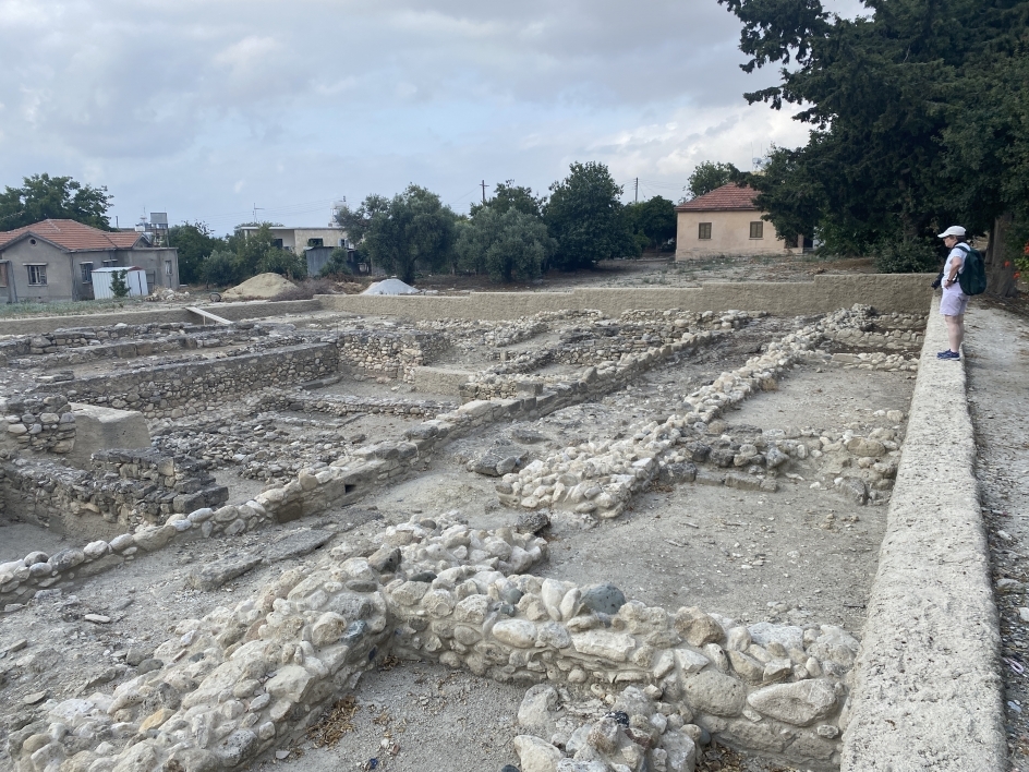 Excavation cite of basilica in Polis, Cyprus