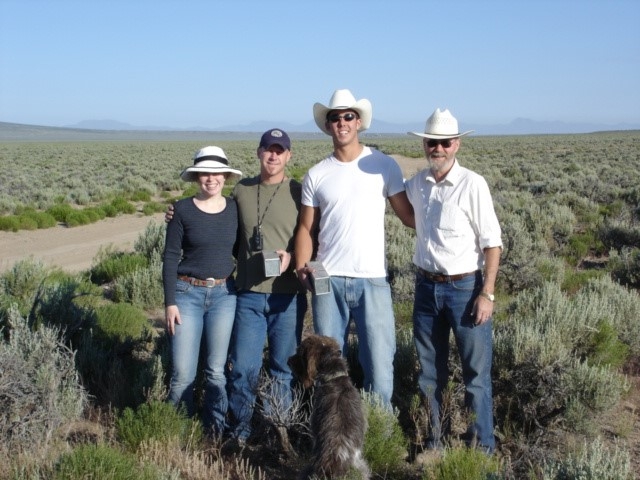 ASU School of Life Sciences professor Nate Upham Great Basin Desert June 2006