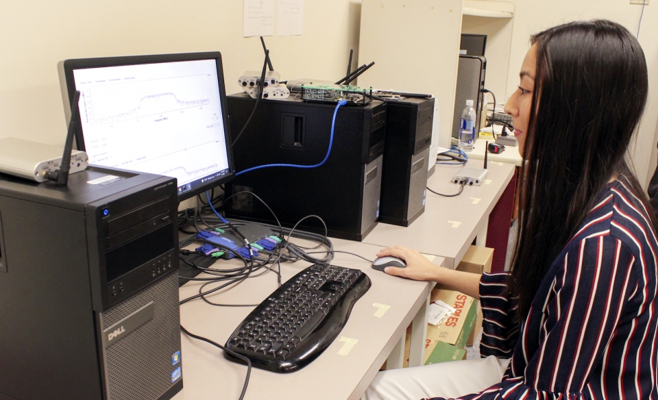 ASU student Karla Cosio participated in the Research Experience for Undergraduates program