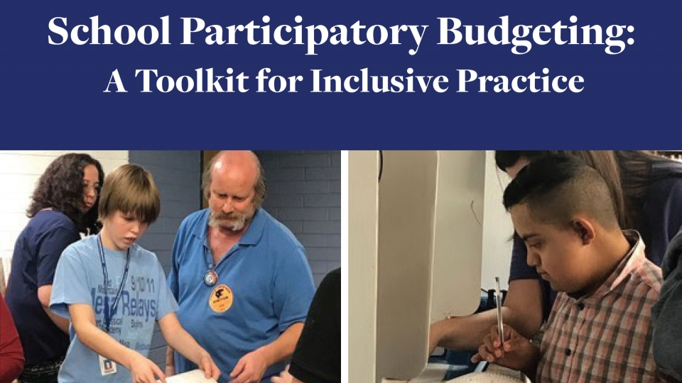 cover of Participatory Budgeting toolkit