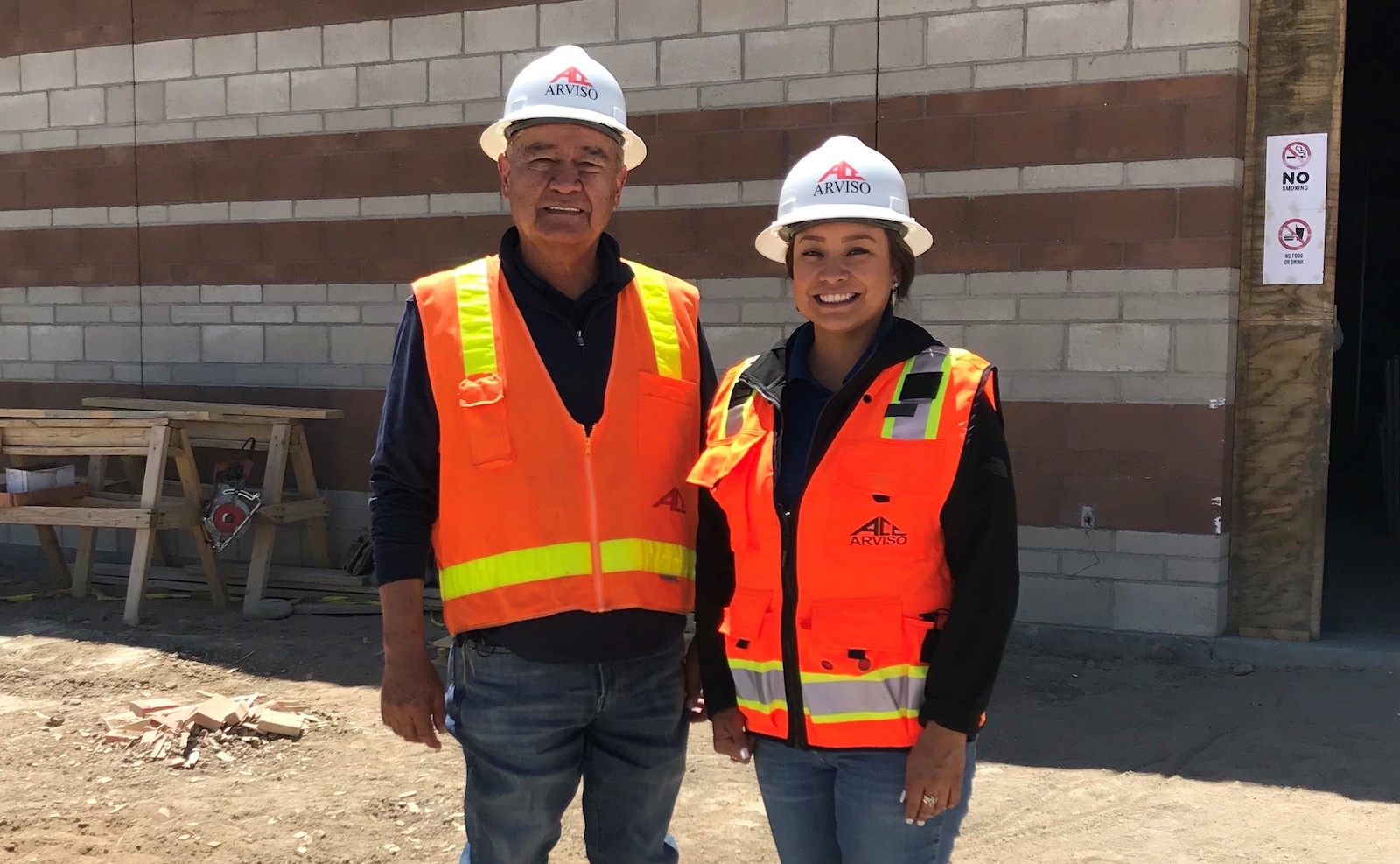 Brianne Arviso and father, Olsen Arviso, Jr., Arviso Construction Company