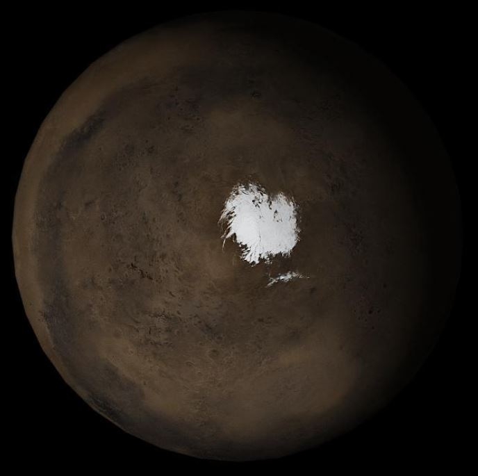 Martian South Polar Cap Composition Focus Of New Study | Center For ...