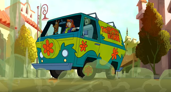 1.0 Wide Buckle-Down Seatbelt Belt 20-36 Inches in Length Scooby Doo Group in THE MYSTERY MACHINE 