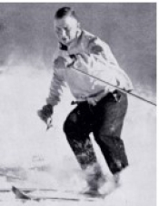 A man skiing