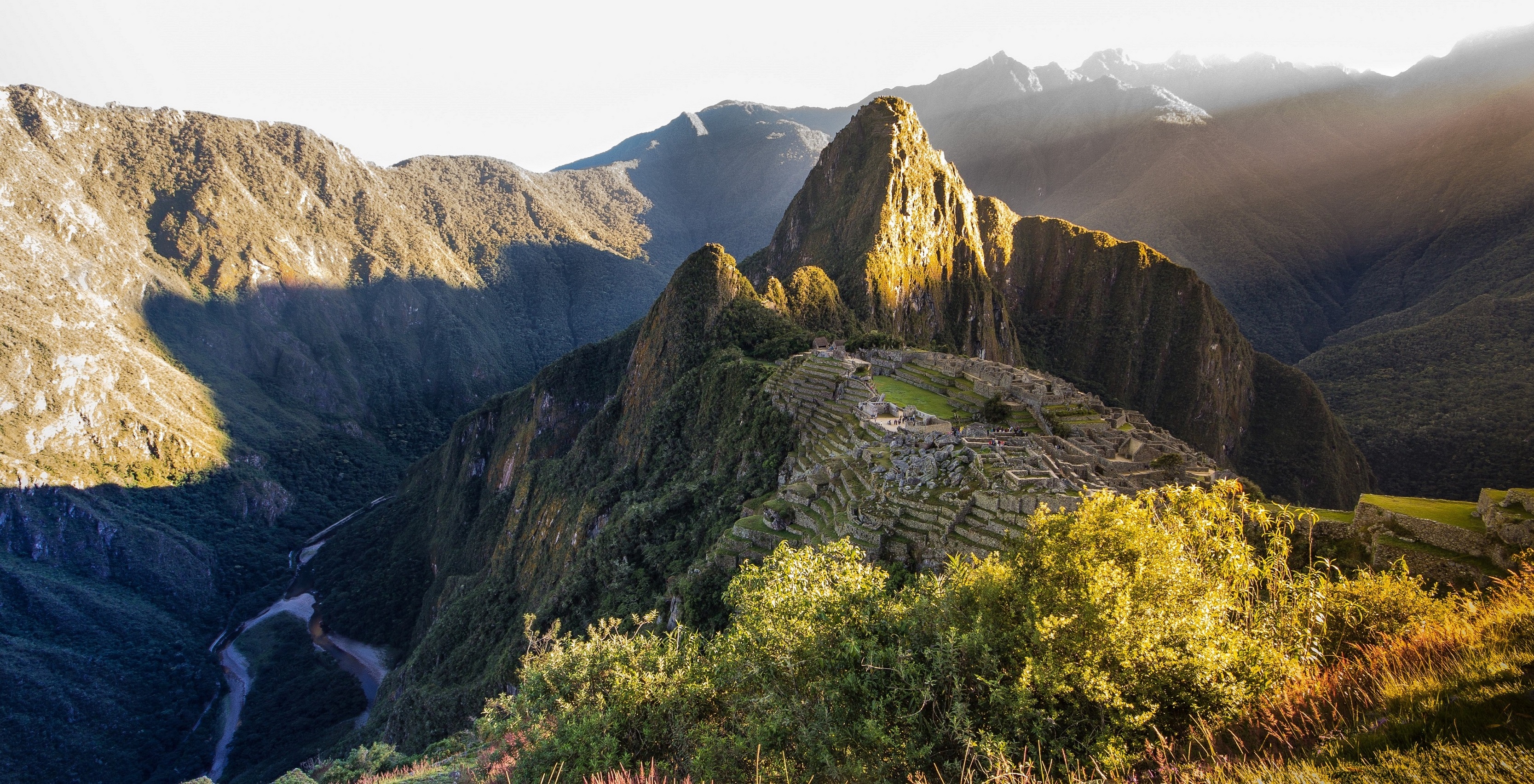 A photo of Machu Picchu in Peru.