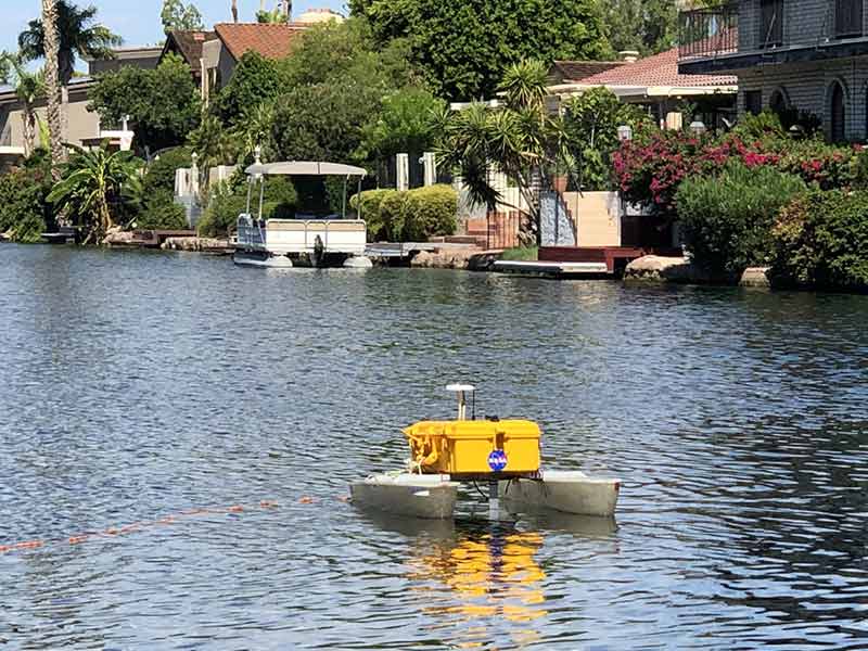 tempe town lake drone boat