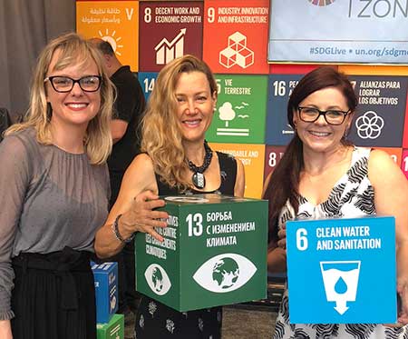 We Empower crew at the UN Solutions Summit