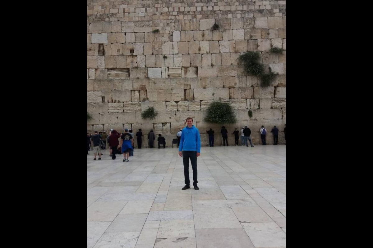 Shaun Wootten at the Western Wall in in the Old City of Jerusalem. Photo courtesy of Shaun Wootten