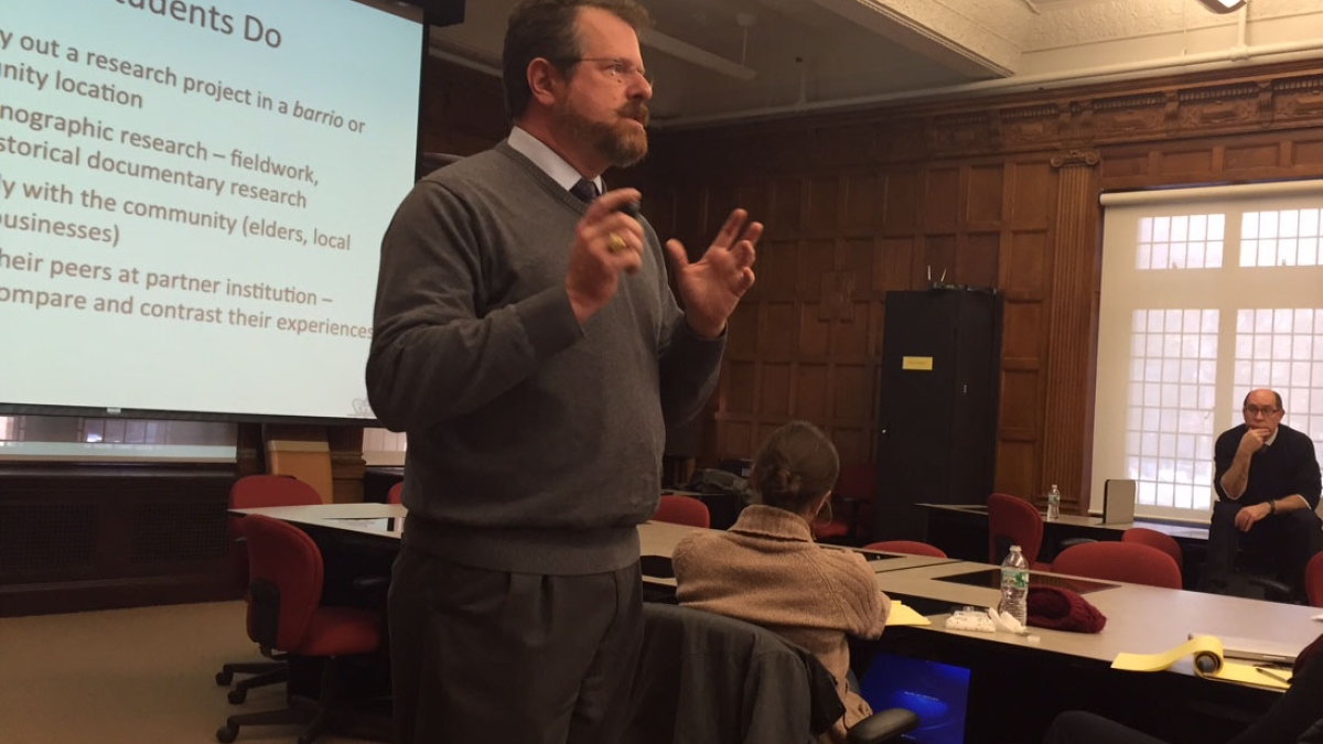 Dr. Andrew Ross, Learning Support Services head, School of International L