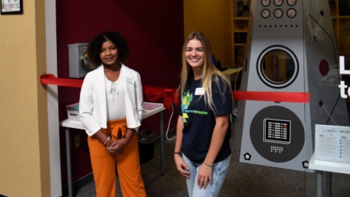 Cali Anderson and Savannah La Berge at Junior Achievement of Arizona BizTown