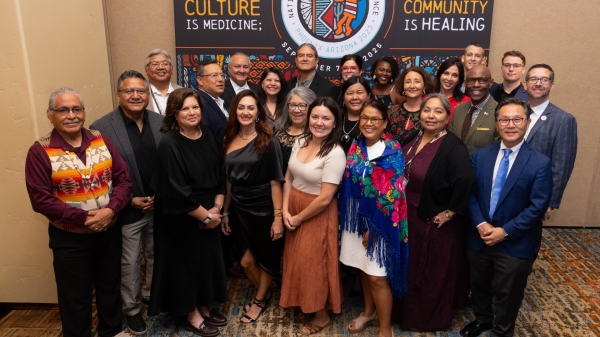 The inaugural cohort of ASU’s Indigenous Health Leadership Academy meeting for the first time at the National Indian Health Board's 2025 National Tribal Health Conference.