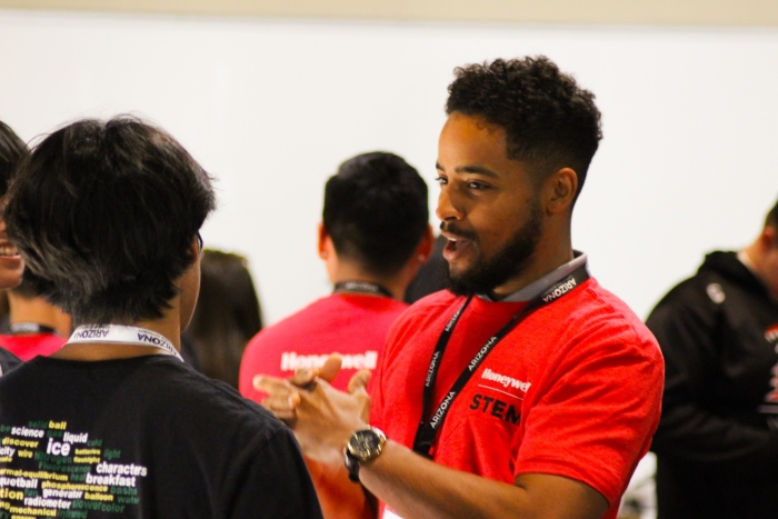 Students learn about Honeywell during Manufacturing Day, photo by Kaitlyn Beickel