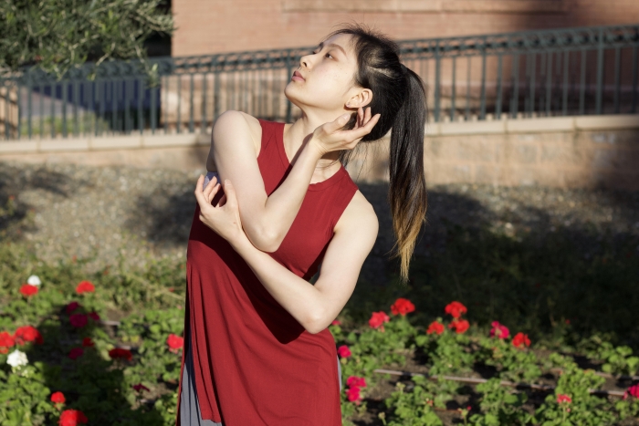 Student's portrait in dance pose